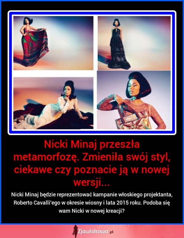 WOW! Nicki Minaj  przeszła niesamowitą metamorfozę. Poznajcie???