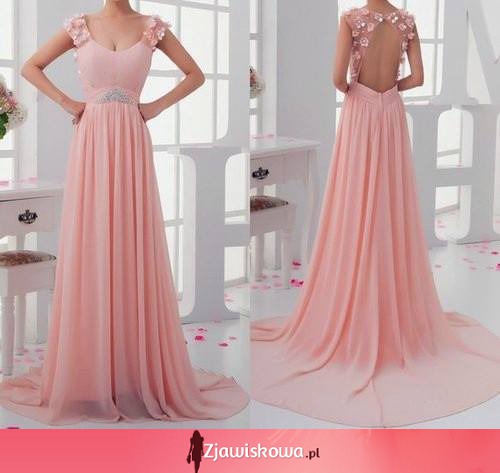 Różowa suknia