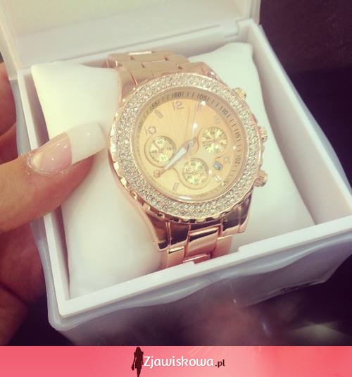 Złoty zegarek dla kobiet