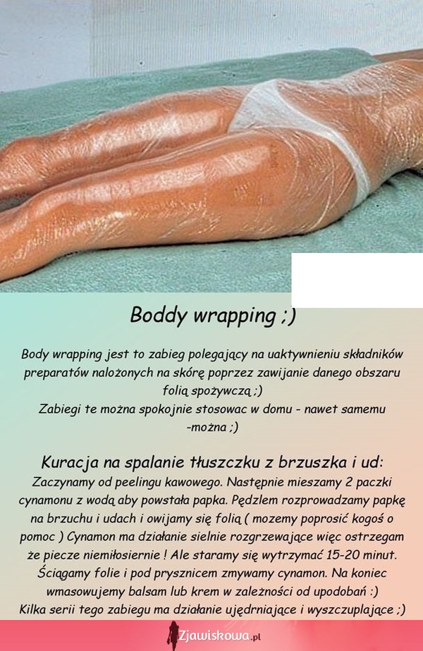 Boddy wrapping - Kuracja na spalanie tłuszczyku z brzuszka i ud ;)