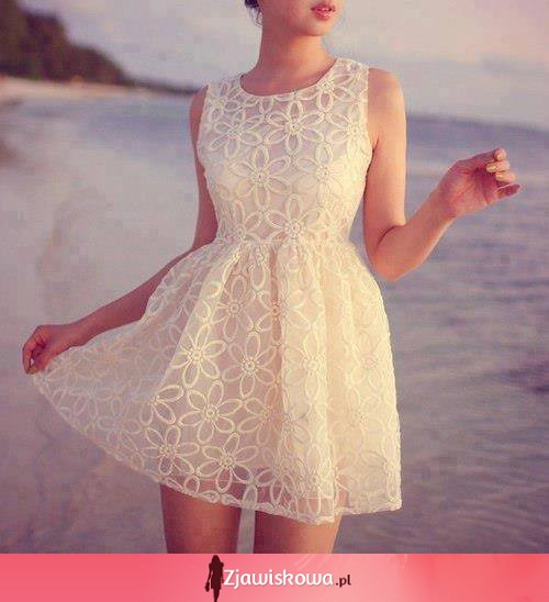 Biała, letnia sukienka