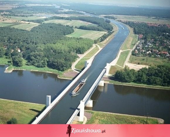 Most wodny Magdeburg Niemcy