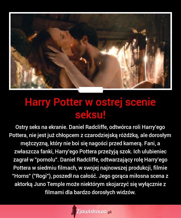 Harry Potter w OSTEREJ SCENIE SEKSU! SZOK!