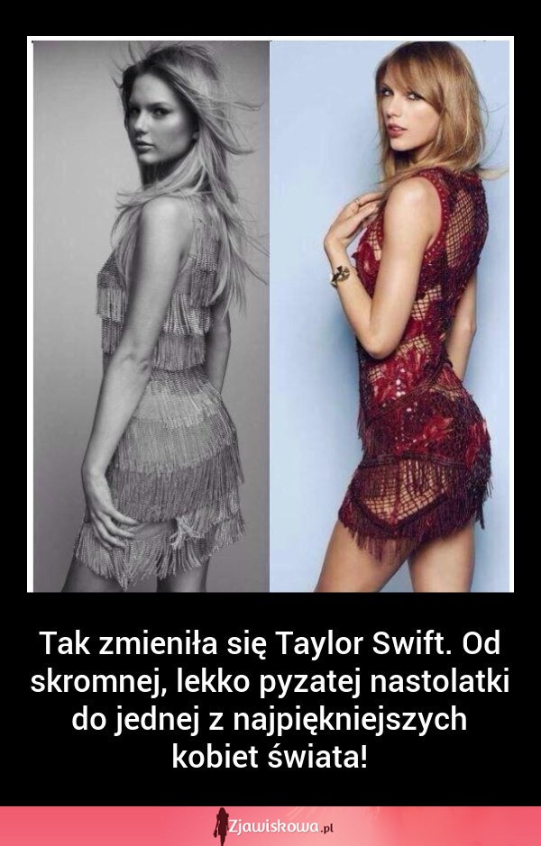 Tak zmieniła się Taylor Swift. Wcześniej też była ładna???