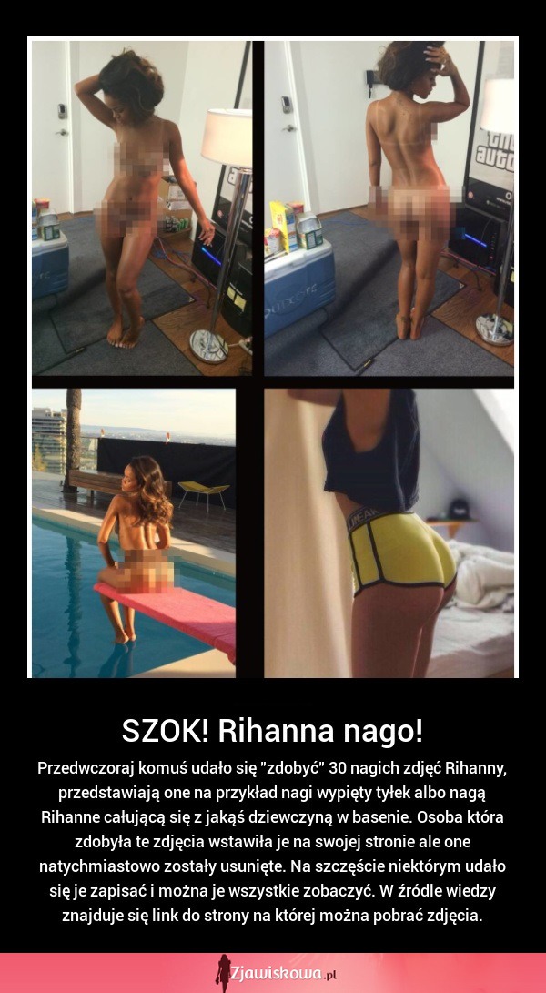 SZOK! Rihanna NAGO!