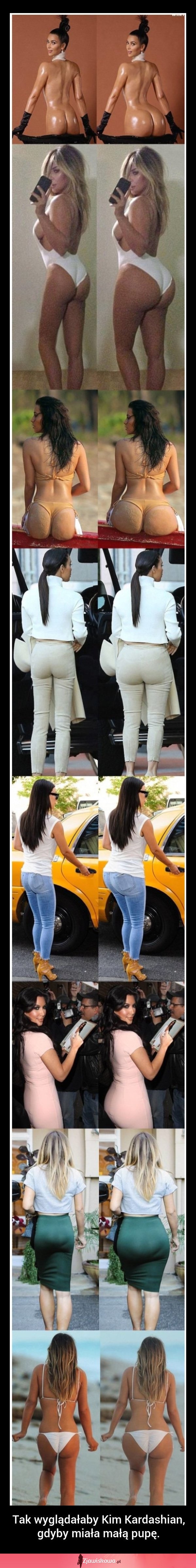 Tak wyglądałaby Kim Kardashian gdyby miała normalny tyłek! FAJNIE?