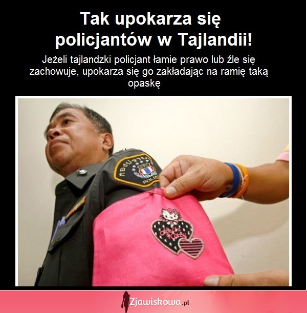 Tak upokarza się policjantów w Tajlandii! COŚ OKROPNEGO!