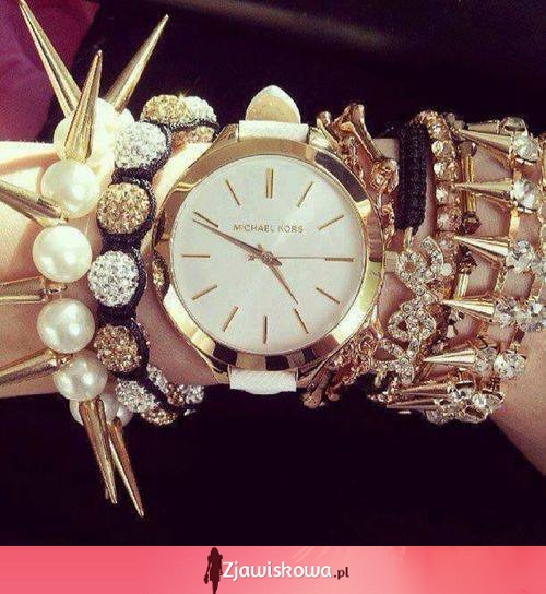 Dużo biżuterii + zegarek