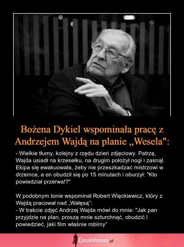 Andrzej Wajda - niesamowity człowiek, którego wszystkim brakuje
