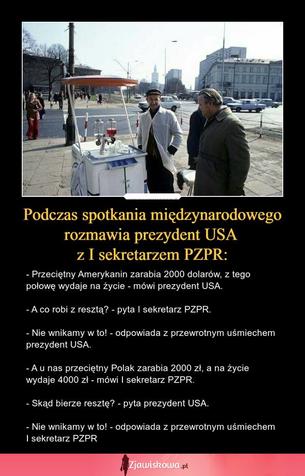 Różnica między zarobkami w USA, a w Polsce ;P