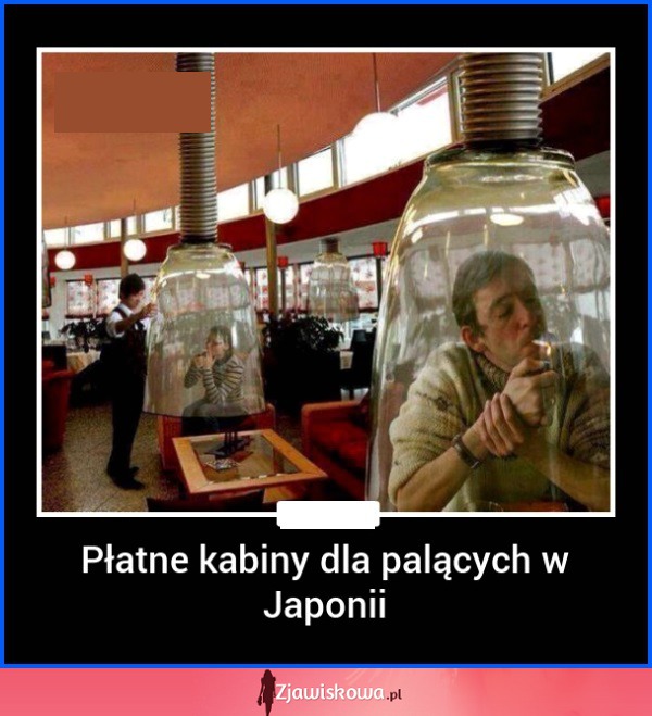 Tak wyglądają płatne kabiny dla palących w Japonii!
