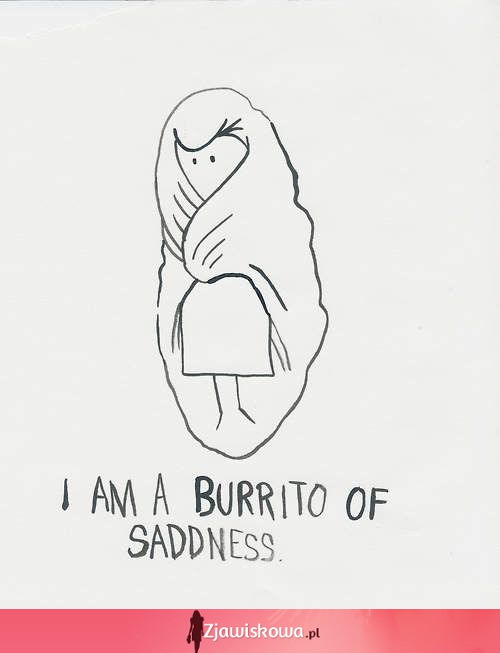 I am a burrito of saddness...