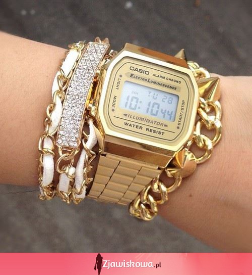 Bardzo modny złoty zegarek