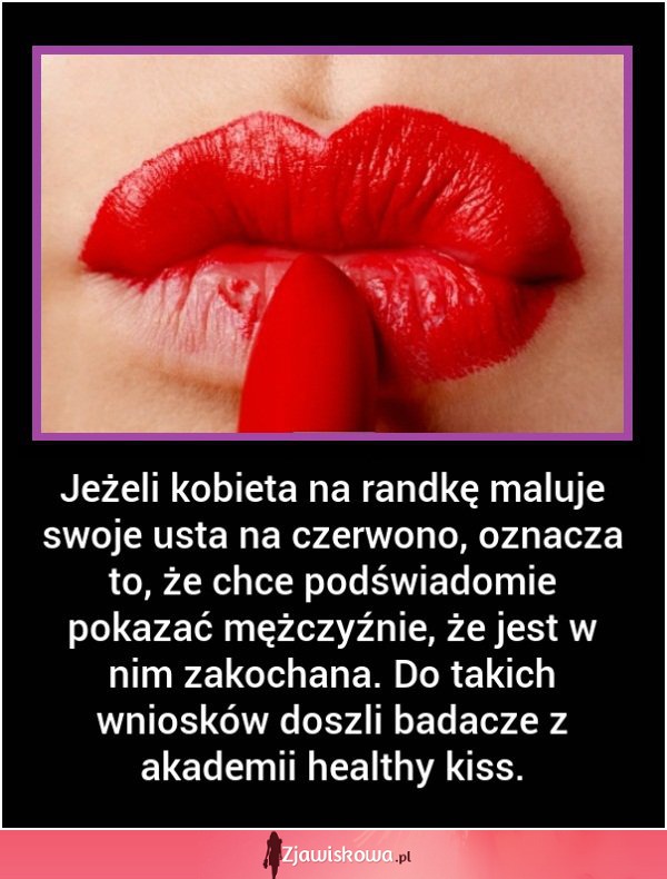 Co oznacza czerwona szminka na ustach kobiety? WOW!