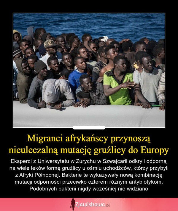 Migranci afrykańscy przynoszą nieuleczalną mutację gruźlicy do Europy!