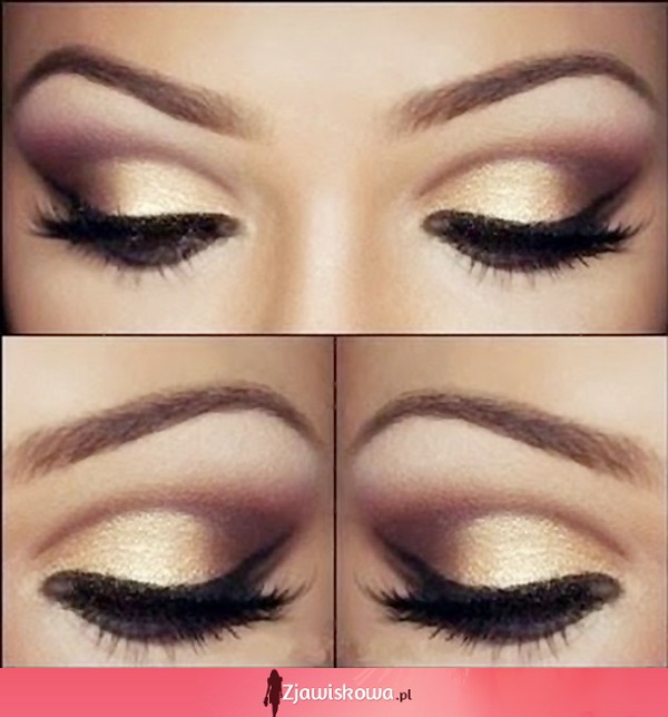 Golden make-up