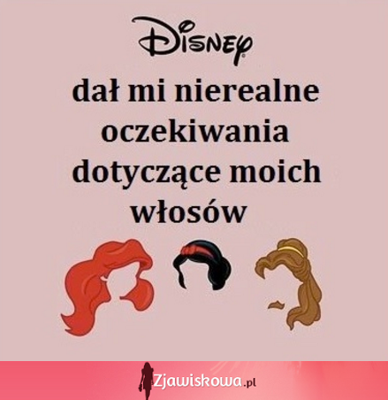 Disney i jego włosy.