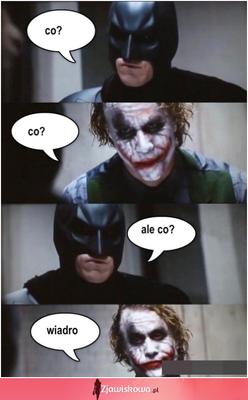 Batman i Joker to nigdy się nie dogadają....