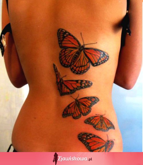 Motylki- tatuaże