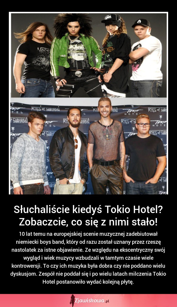 Słuchaliście kiedyś Tokio Hotel??? Zobaczcie, co się z nimi stało!!!