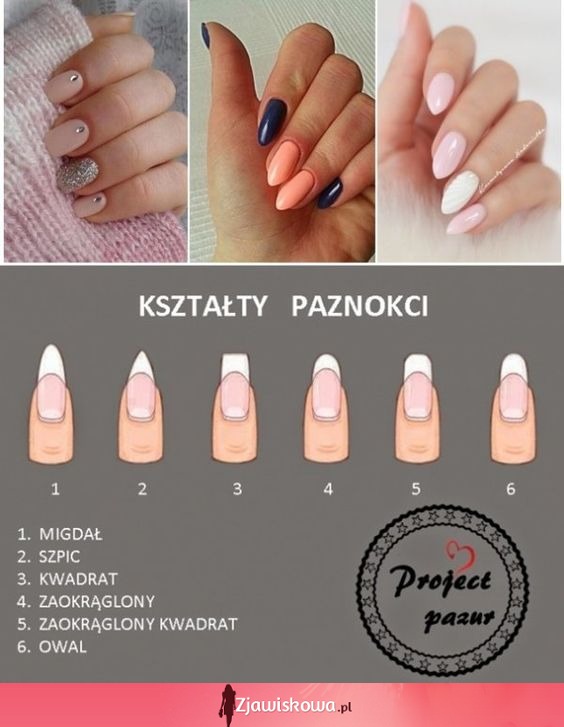 Rodzaje kształtów paznokcie. Który najbardziej lubisz?
