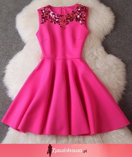 Neonowa sukienka