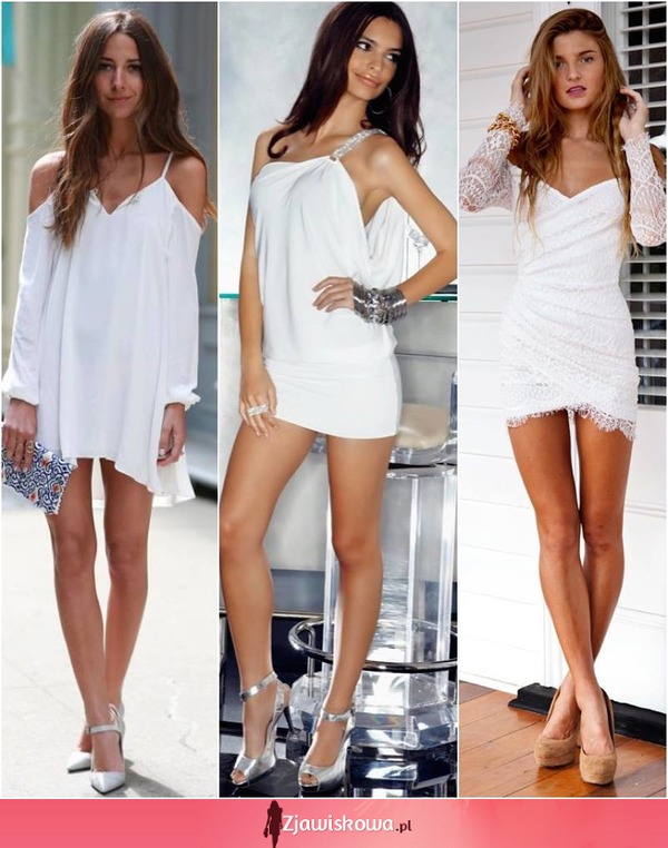 Białe, zwiewne sukienki na lato