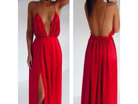 Zjawiskowa czerwona suknia wieczorowa