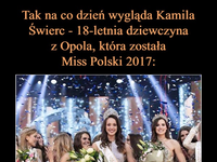Tak na co dzień wygląda Kamila Świerc - 18-letnia dziewczyna z Opola, która została Miss Polski 2017