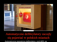 Automatyczne defibrylatory zaczęły się pojawiać w polskich miastach!