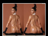 Tak wyglądała by Kim Kardashian gdyby miała NORMALNĄ PUPĘ!