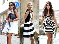 Super czarno-białe sukienki