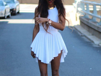 Piękna biała sukienka