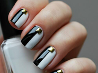 Black and white manicure ;)