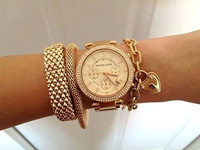 Świetny złoty zegarek!