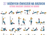 Różne ćwiczenia na brzuch, które możemy robić w domu :)