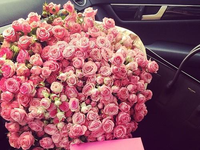 Przepiekny bukiet różowych róż!